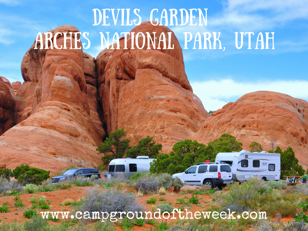 Campground #33 Devil’s Garden in Arches National Park, Utah